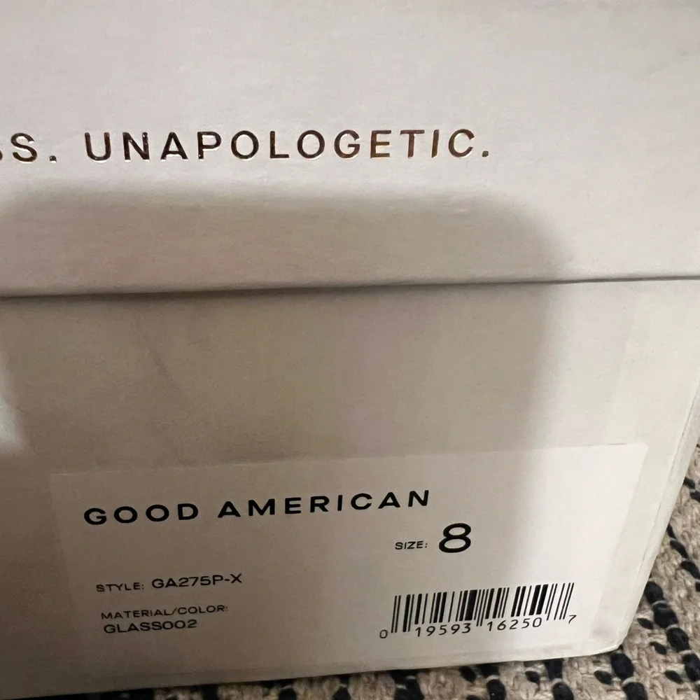 New In Box Good American Glass Cinder-F*cking-Rella Pump - Picture 14 of 14